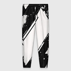 Брюки женские Color black white, цвет: 3D-принт