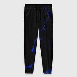 Брюки женские Color black blue, цвет: 3D-принт