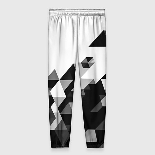 Женские брюки Juventus geometry black / 3D-принт – фото 2