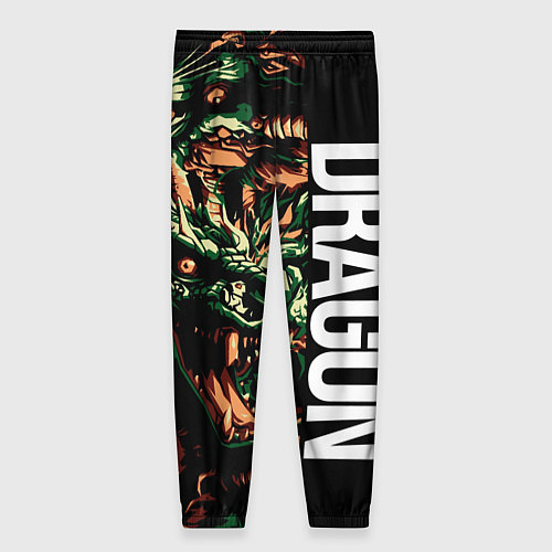 Женские брюки Татуировка дракона ирезуми / 3D-принт – фото 2