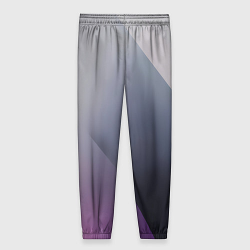 Женские брюки Color grey with stripes / 3D-принт – фото 2
