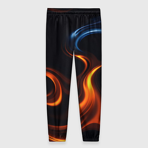 Женские брюки The color is fire orange / 3D-принт – фото 2