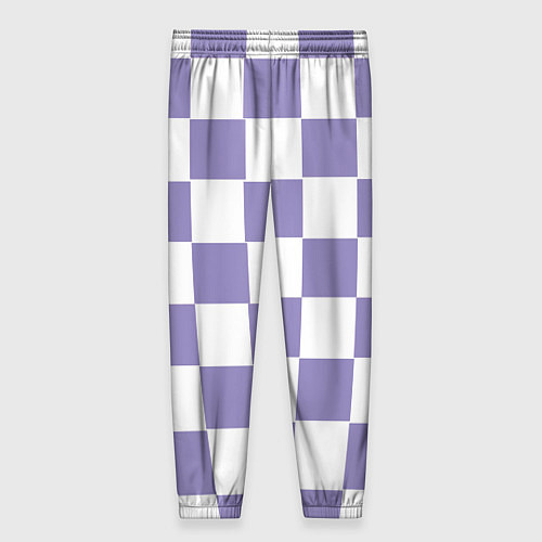 Женские брюки Квадраты фиолетовые / 3D-принт – фото 2
