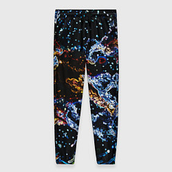Брюки женские Звёздно-кислотная абстракция, цвет: 3D-принт