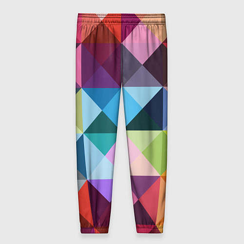 Женские брюки Цветные квадраты / 3D-принт – фото 2
