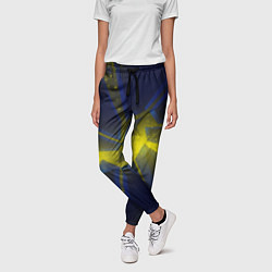 Брюки женские Разлом космических неоновых плит, цвет: 3D-принт — фото 2