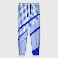 Женские брюки Светло-синий текстура с полосой