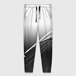 Женские брюки Градиент с полосами из белого в тёмный