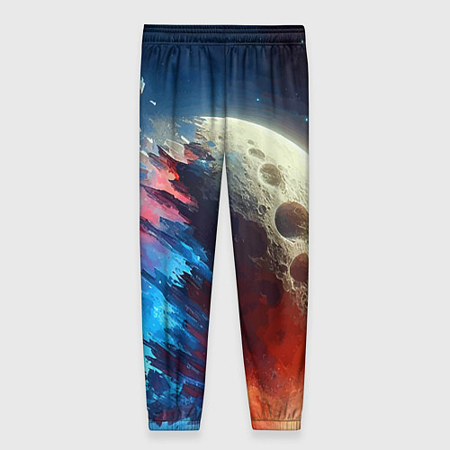 Женские брюки Разрыв космического тела - нейроарт / 3D-принт – фото 2