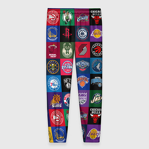 Женские брюки Команды НБА разноцветные / 3D-принт – фото 2
