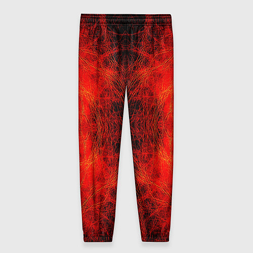 Женские брюки Красно-черная кожа дракона / 3D-принт – фото 2