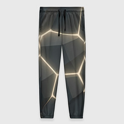 Брюки женские Объемные серые плиты, цвет: 3D-принт