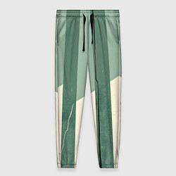 Брюки женские Зеленые полосы, цвет: 3D-принт