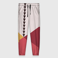 Брюки женские Колор-блок фруктовый чиа пудинг, цвет: 3D-принт