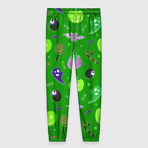 Женские брюки Halloween green / 3D-принт – фото 2