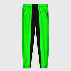 Женские брюки Color green black line
