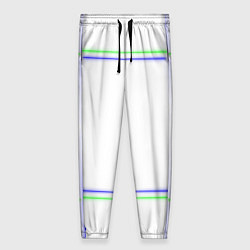 Женские брюки Neon white green light blue