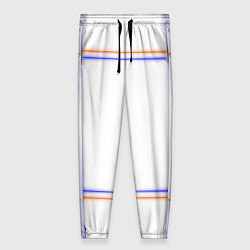 Брюки женские Neon white orange light blue, цвет: 3D-принт