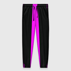 Женские брюки Color black pink lines