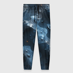 Женские брюки Синий камуфляж с каплями