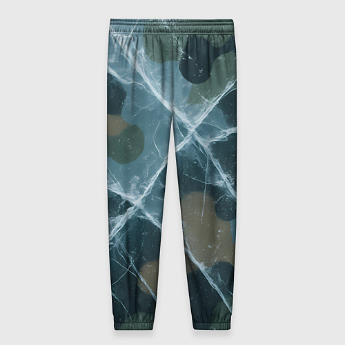 Женские брюки Лед на камуфляже / 3D-принт – фото 2