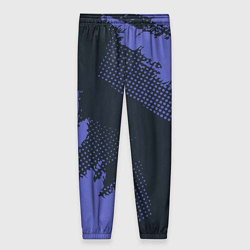 Женские брюки Абстрактная текстура в синем / 3D-принт – фото 2