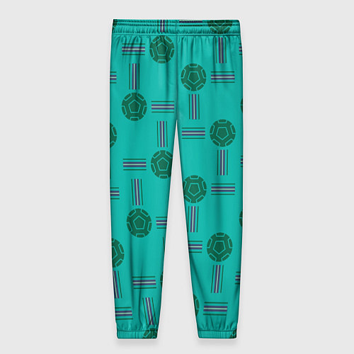 Женские брюки Мячи и полосы / 3D-принт – фото 2