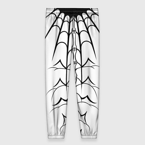 Женские брюки Паук на белом - the web of Fate / 3D-принт – фото 2