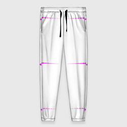 Женские брюки Color white blue pink stripes