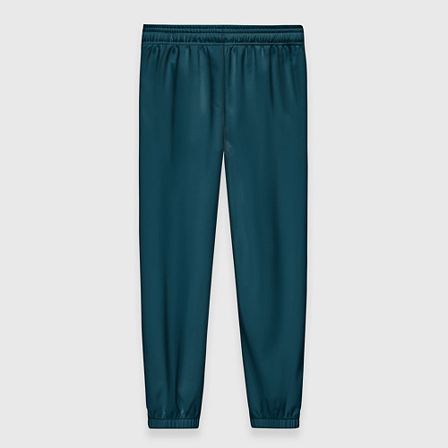 Женские брюки Морская глубина - однотон / 3D-принт – фото 2