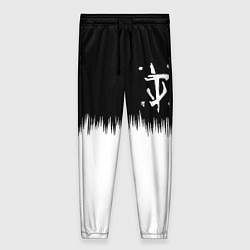 Женские брюки Doom краски черно белый