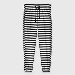 Брюки женские Тельняшка подводника, цвет: 3D-принт