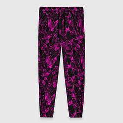 Женские брюки Черно бордовый абстрактный узор