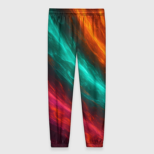 Женские брюки Разноцветное движение / 3D-принт – фото 2