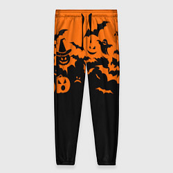 Женские брюки Хэллоуин тыквы и призраки