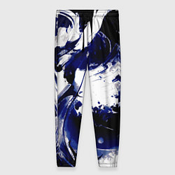 Женские брюки Чёрно-фиолетовый абстракция волна