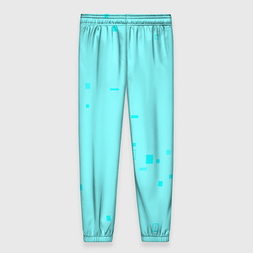 Женские брюки Color light blue shapes / 3D-принт – фото 2