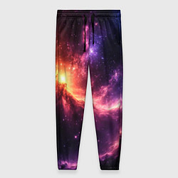 Брюки женские Фантастические космические туманы, цвет: 3D-принт