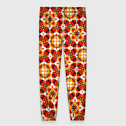 Женские брюки Пестрый узорчатый паттерн / 3D-принт – фото 2
