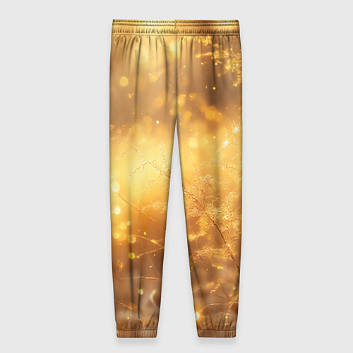 Женские брюки Золотые лучи солнца на рассвете / 3D-принт – фото 2
