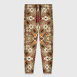 Женские брюки Традиционные славянские узоры