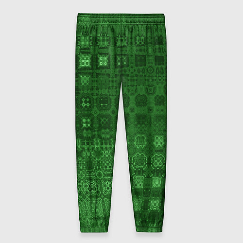 Женские брюки Текстура изумрудное мерцание / 3D-принт – фото 2