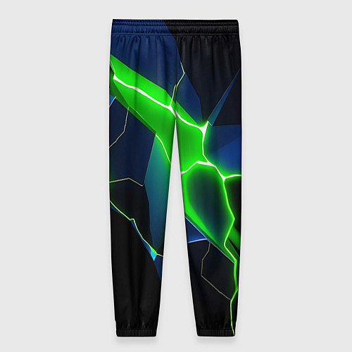 Женские брюки Neon green glow / 3D-принт – фото 2