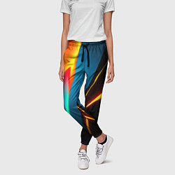 Брюки женские Multicoloured neon, цвет: 3D-принт — фото 2