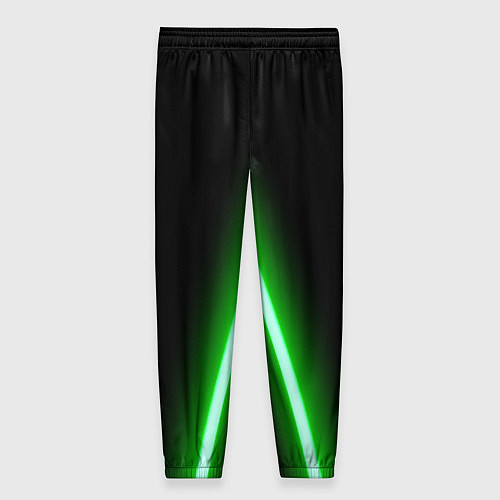 Женские брюки Color neon green / 3D-принт – фото 2