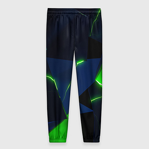 Женские брюки Neon tile green / 3D-принт – фото 2