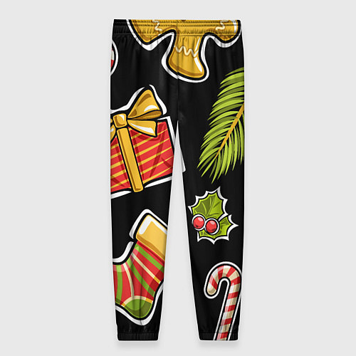 Женские брюки Рождественский вайб / 3D-принт – фото 2