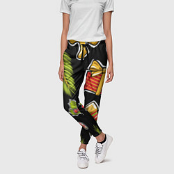 Брюки женские Рождественский вайб, цвет: 3D-принт — фото 2