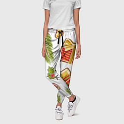 Брюки женские Рождественский вайб, цвет: 3D-принт — фото 2