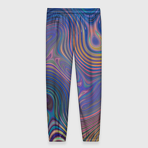 Женские брюки Абстрактная рябь / 3D-принт – фото 2